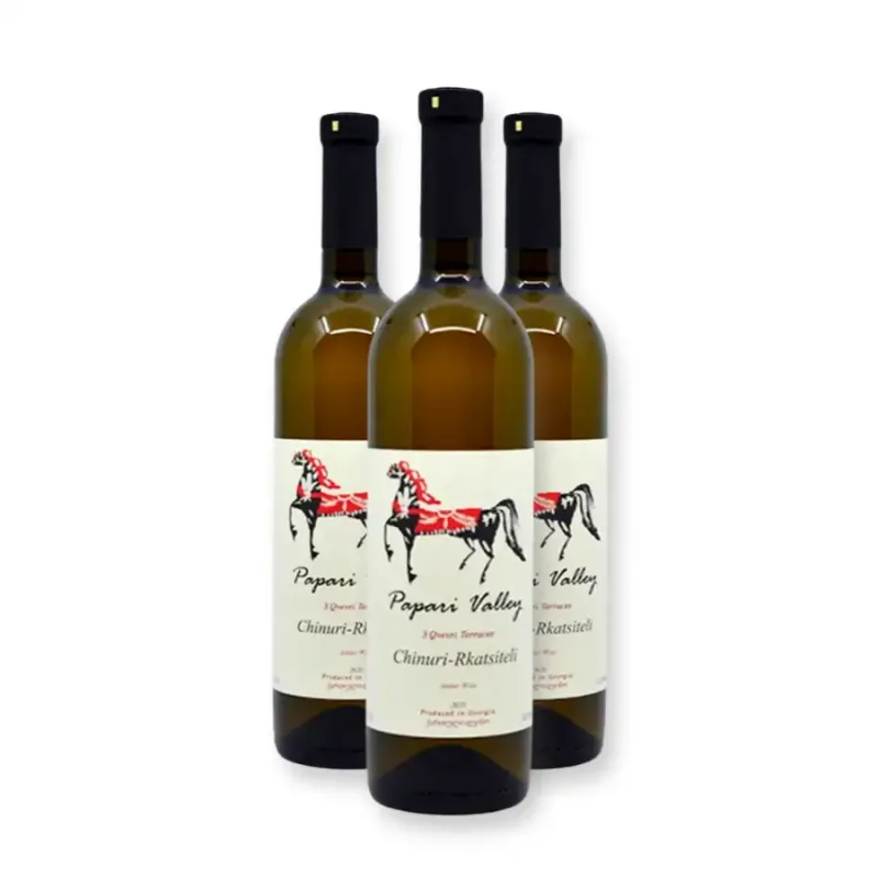 Papari Valley 3x Papari Valley – Chinuri Rkatsiteli Kvevri biele suché víno 12,5% obj. (holá lahev) degustační sada po 750 ml.