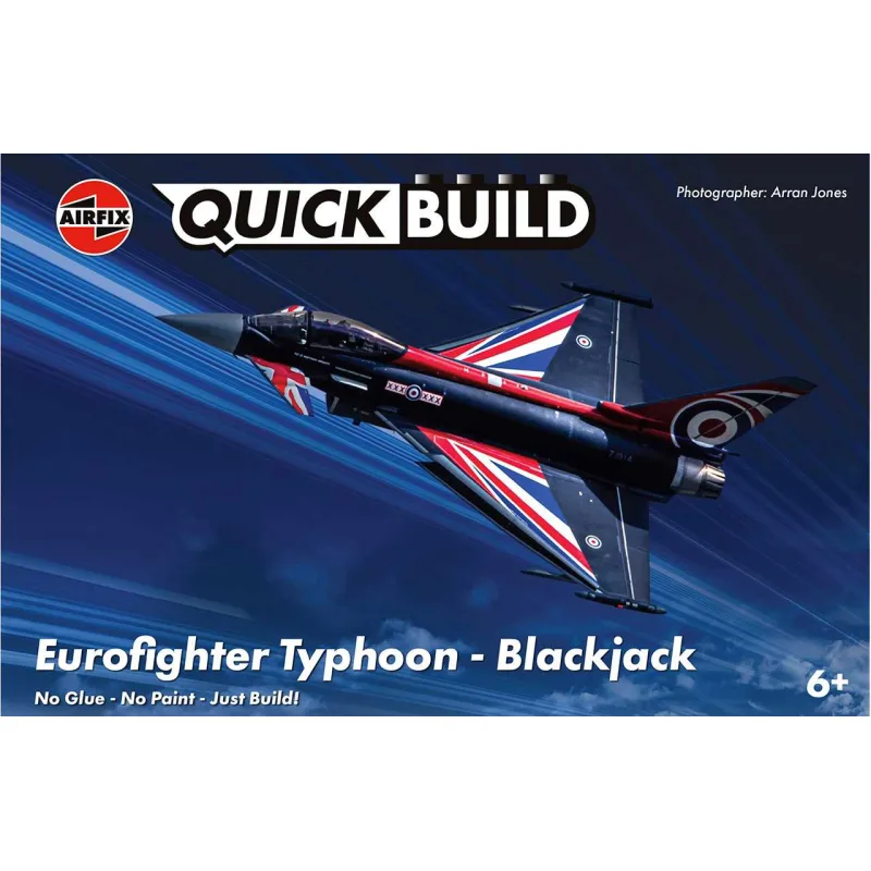 Airfix Quick Build lietadlo J6059 - Eurofighter Typhoon (Blackjack)
