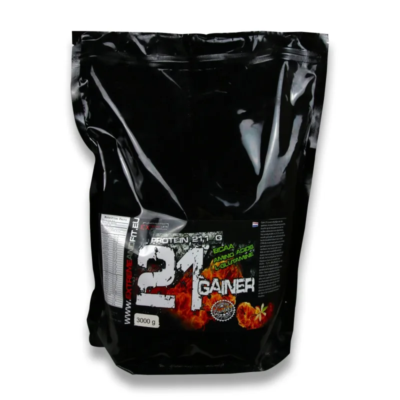 Gainer 21 3000 g - EXTREME & FIT Príchuť: Vanilka