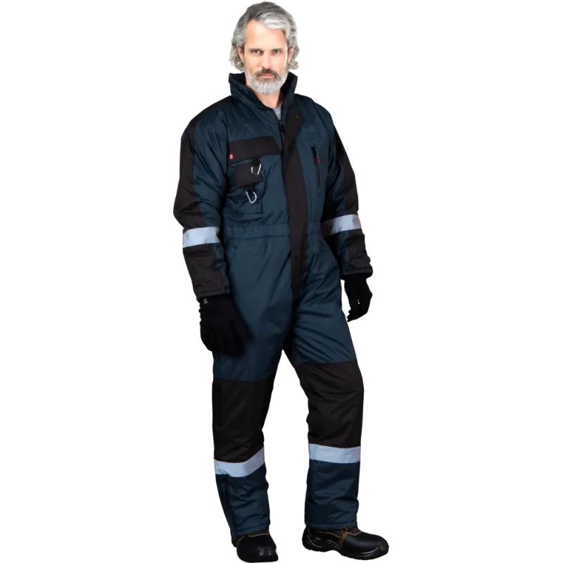 Reis ALASKA zateplená pracovná kombinéza Blue/Black M-3XL