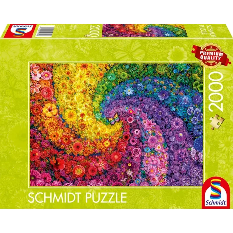 Puzzle Schmidt 2000 dielikov Farebný kvetinový vír