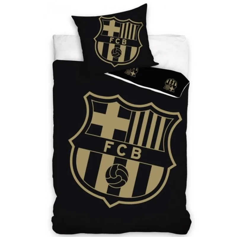 Futbalové obliečky FC Barcelona Gradient Black 140x200/70x90 cm