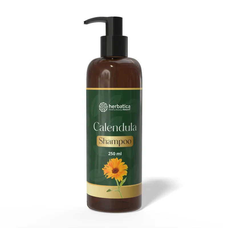 Herbatica Calendula Shampoo – nechtíkový šampón na podporu rastu vlasov – 250 ml -