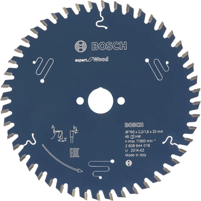 BOSCH Expert for Wood 160x2,2x20 48z
