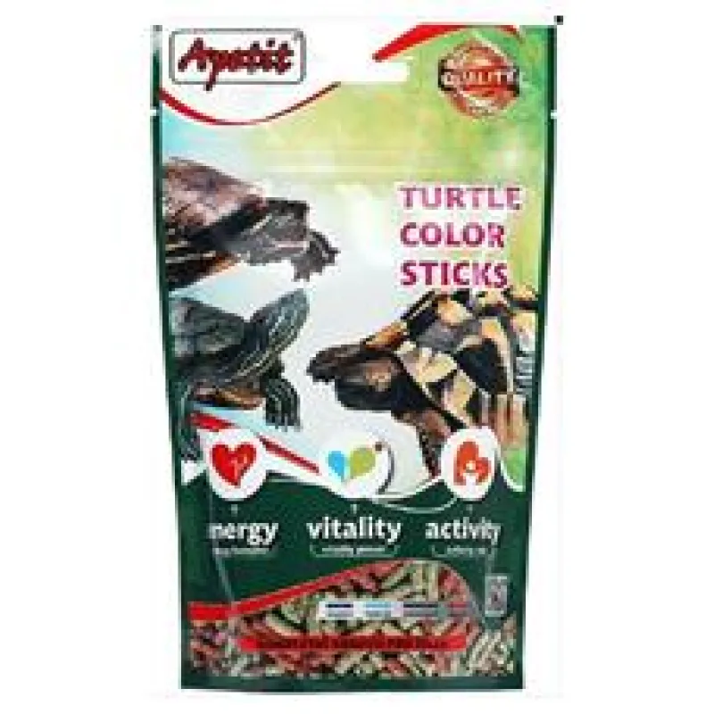 Apetit krmivo Turtle color sticks 120g