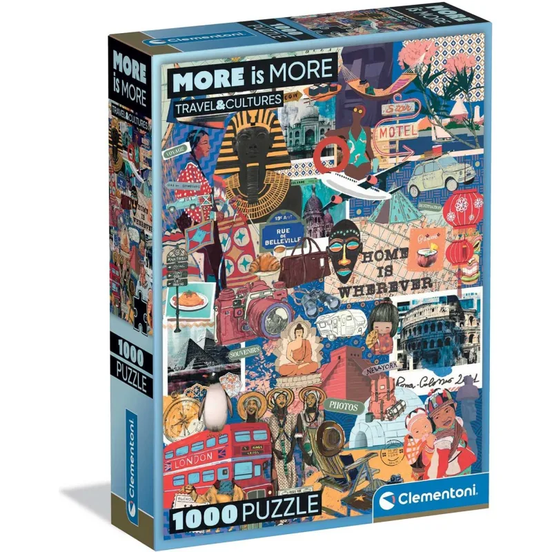 Puzzle Clementoni 1000 dielikov Viac je viac: Cestovanie a kultúry