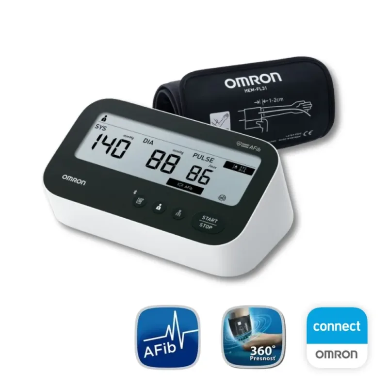 Omron M4 Connect AFib Automatický tlakomer + adaptér