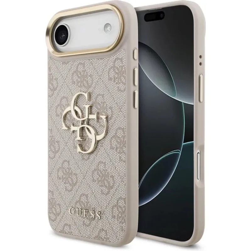 Guess PU Leather 4G Metal Logo Gold Frame kryt iPhone Air ružový…