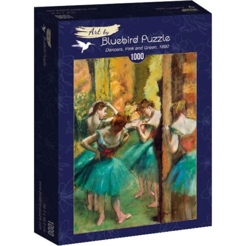 Bluebird Puzzle Tanečnica - ružová a zelená 1000 dielikov