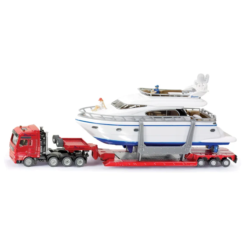 SIKU 1849 Super - Preprava ťažkého nákladu s jachtou, 1:87