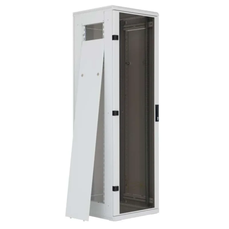 TRITON 19" rozvaděč stojanový RMA 27U 800x800, 800kg, skleněné dveře, svařovaný, šedý (RMA-27-A88-CAX-N1)
