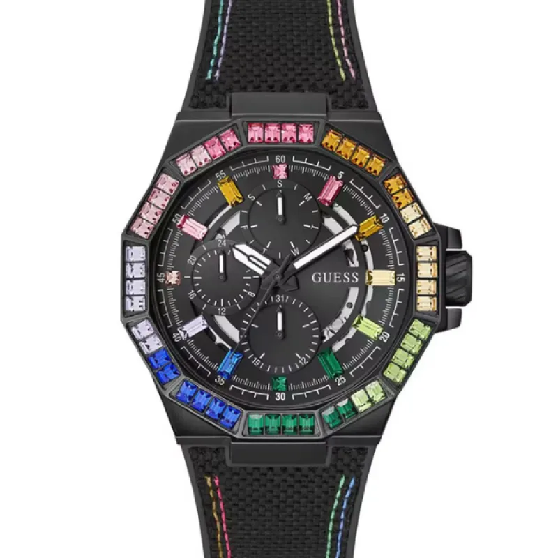 Pánske Hodinky GUESS GW0701G1 (45MM) - čierna