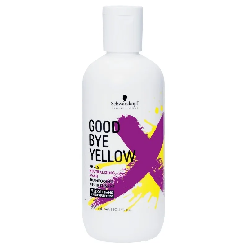 SCHWARZKOPF Good Bye Yellow Neutralizing Wash Shampoo 300ml - pre neutralizáciu žltých tónov