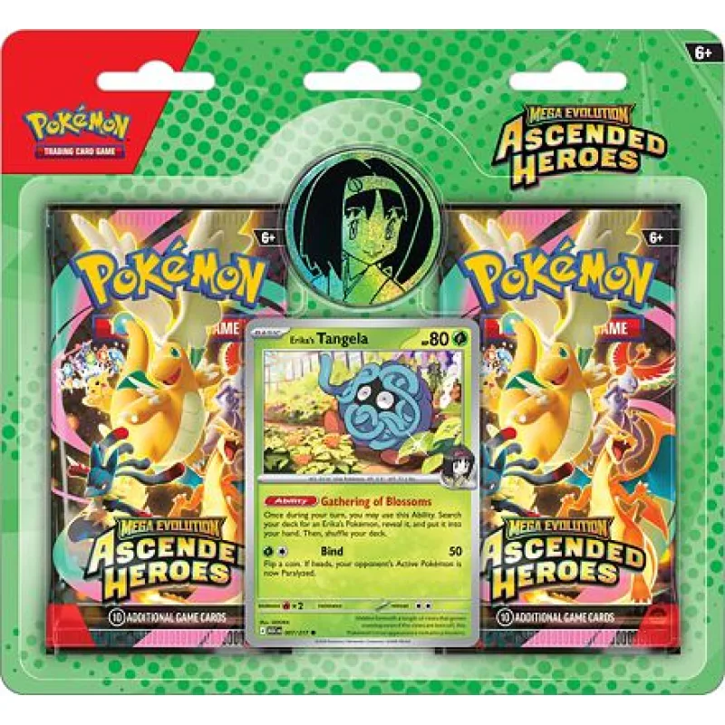 Pokémon TCG TCG Ascended Heroes – Erika’s Tangela 2-Pack Blister