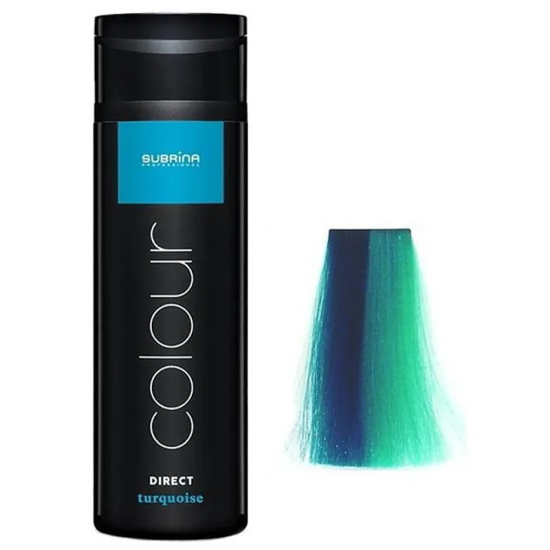 SUBRÍNA SUBRINA Direct Colour Tuquoise 200ml - Gélová farba na vlasy - tyrkysová - VADA, EXPIRÁCIA 7/26