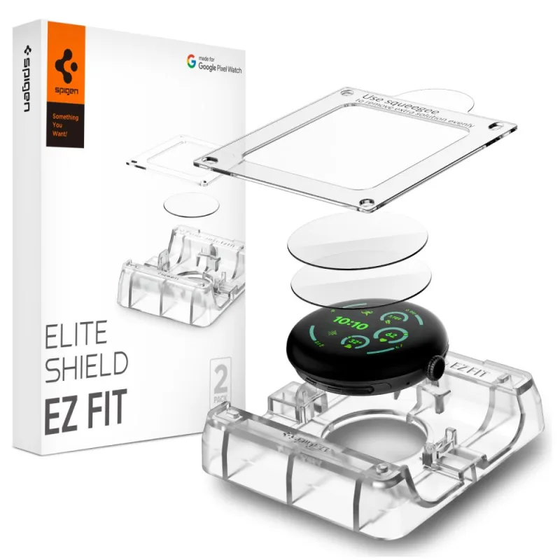 Hydrogélová fólia Spigen Elite Shield EZ Fit 2-Pack pre Google Pixel Watch 41 mm