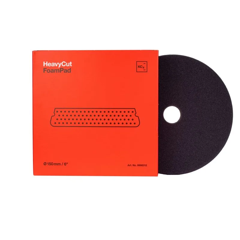 Koch Chemie Heavy Cut Foam Pad 150 x 25 mm - Leštiaci kotúč červený