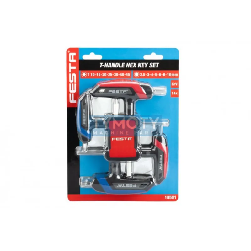 Sada T kľúčov inbus/torx CrV 14 ks, FESTA 18501