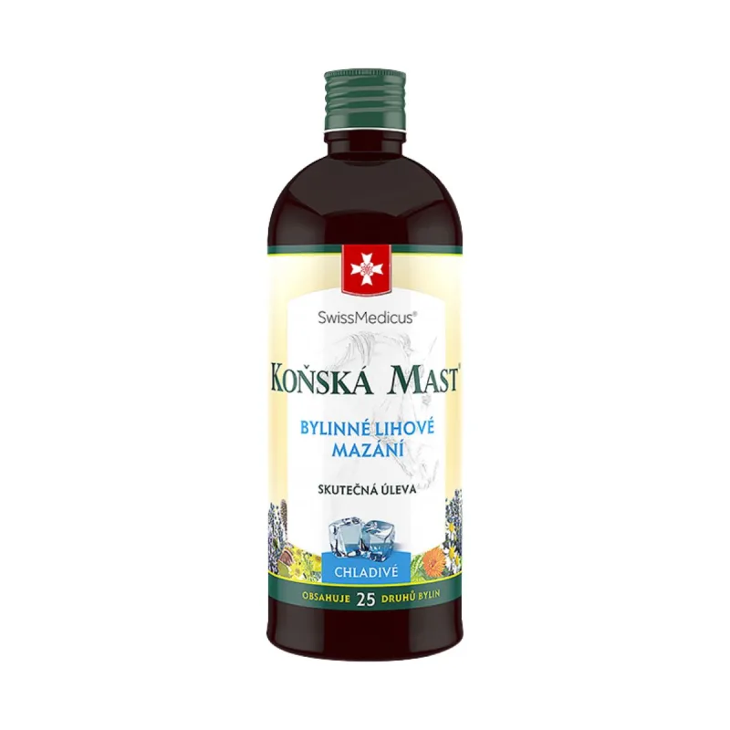 SwissMedicus Konská masť - chladivý bylinný balzam - 400 ml -