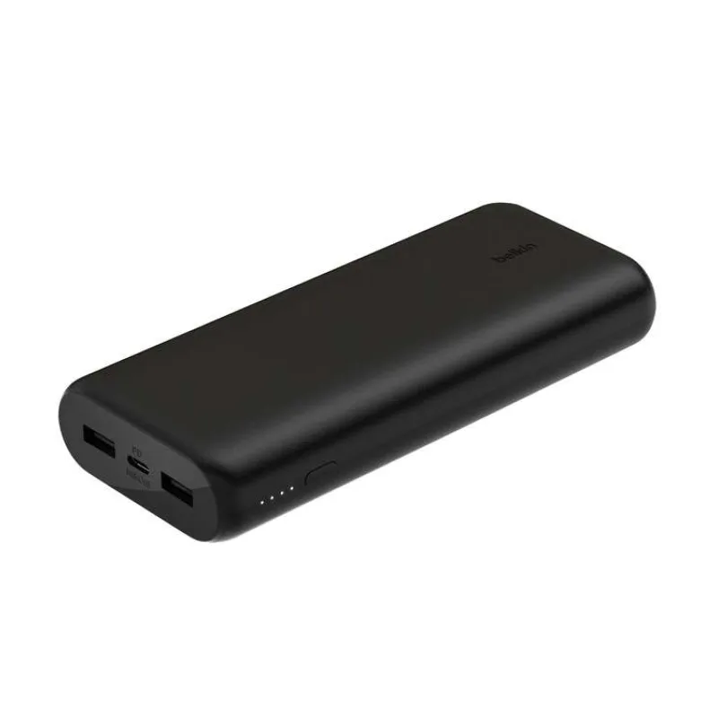 Belkin Boost Charge 3-Port Compact Powerbank 20K with PD 20W - Black (BPB014btBk)