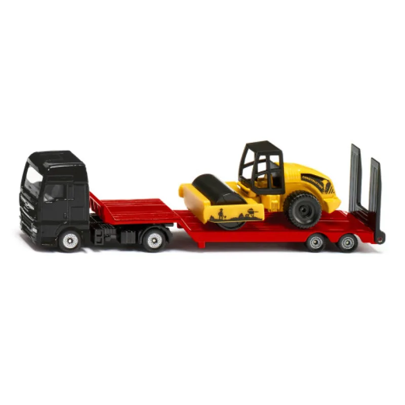 SIKU Super - dlouhý tahač s válcem, 1:87