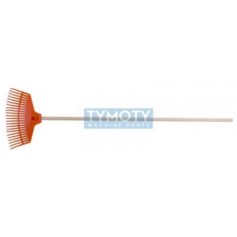 Hrable plastové 40cm 23z s násadou 150cm