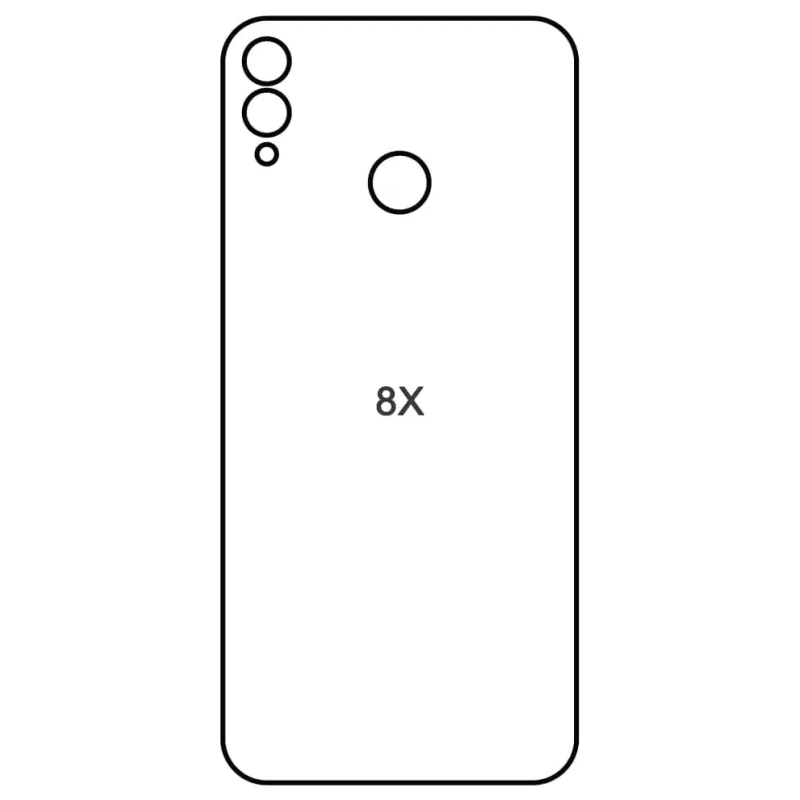 Sunshine Honor 8X Zadná Hydrogél ochranná fólia Strih: Zadná časť 1, Typ fólie: Číra