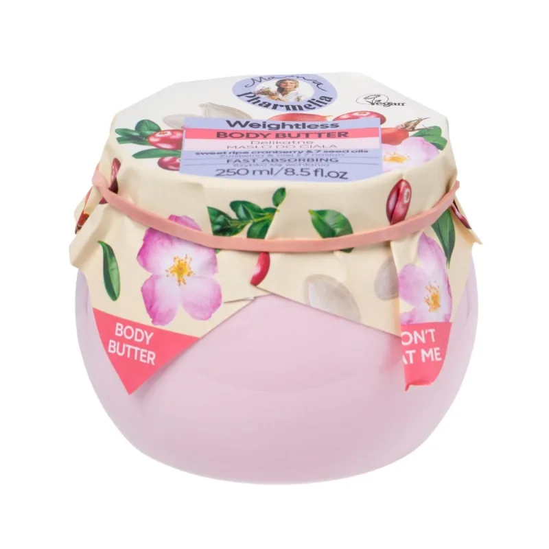 Mama Pharmelia Ľahké telové maslo so sladkou zrelou brusnicou a 7 olejmi zo semien - 250 ml -