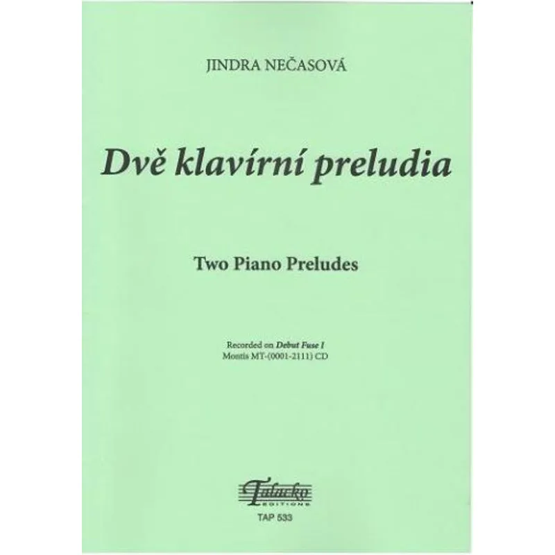 Talacko Editions Dvě klavírní preludia