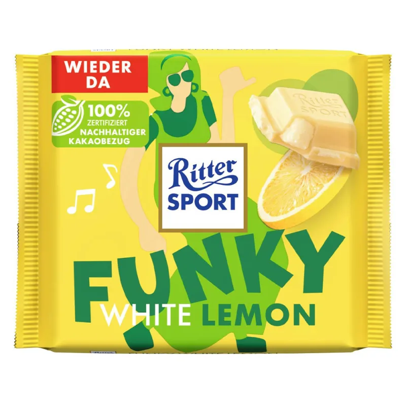 Ritter Sport Funky White Lemon 100g