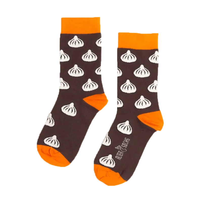 Altersocks - Chinkali ponožky hnedé - univerzálna veľkosť (36-45)