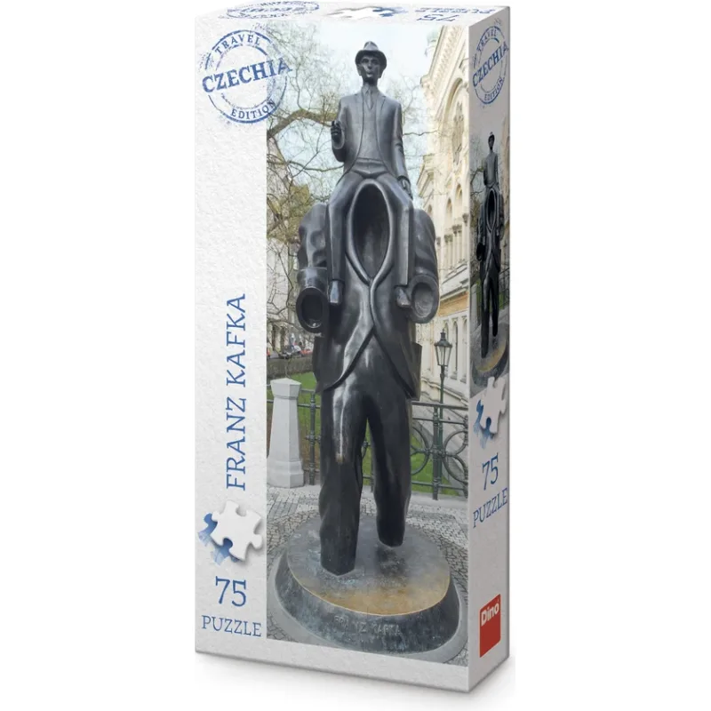 Vertikálne puzzle Dino 75 dielikov Travel Czechia: Pomník Franza Kafku