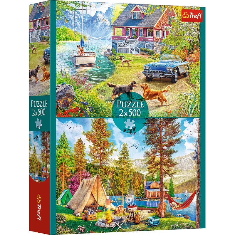 Trefl Puzzle Letný relax 2x500 dielikov