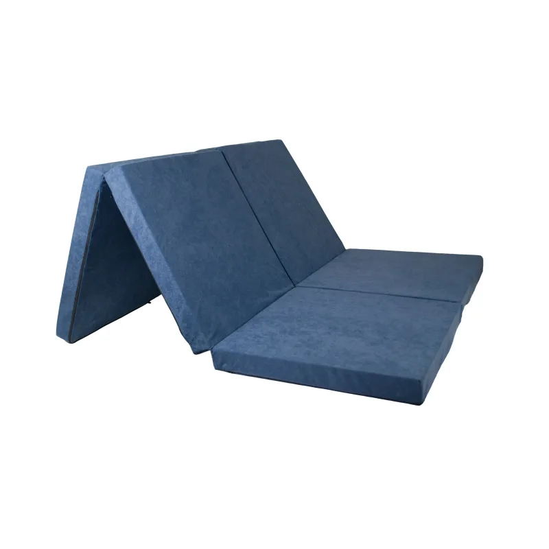 FIMEX Praktická rozkládací matrace pro hosty TWIN 120x195x7cm Vzor: tmavě-modrá