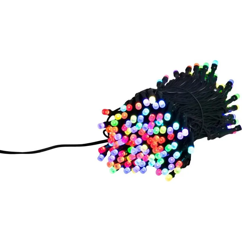 Reťaz MagicHome Vianoce, s ovládačom, 200xLED, mix farieb, 17 m, IP44