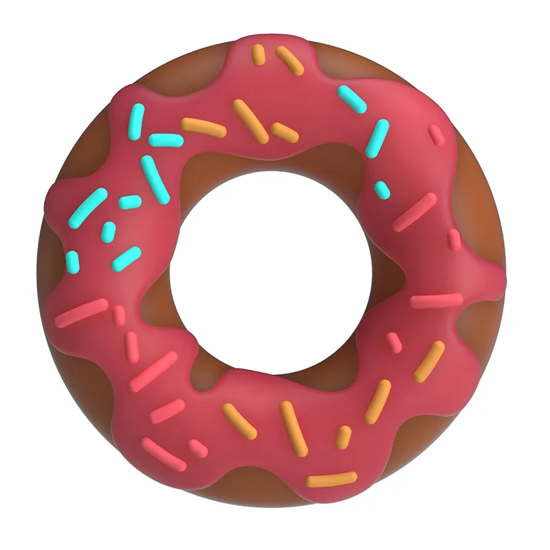 Pretty Love Berry Super Donut Silicone Cock Ring