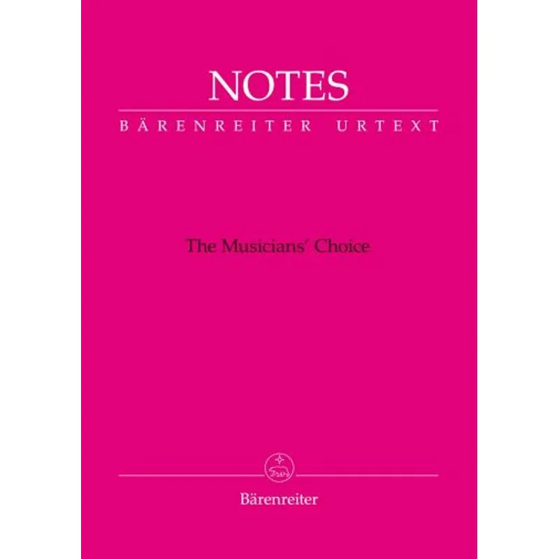 Notes Bärenreiter - růžový