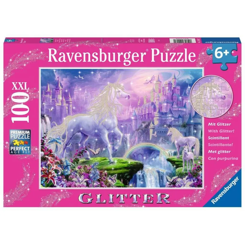 Puzzle Ravensburger 100 dielikov XXL Kráľovstvo jednorožcov