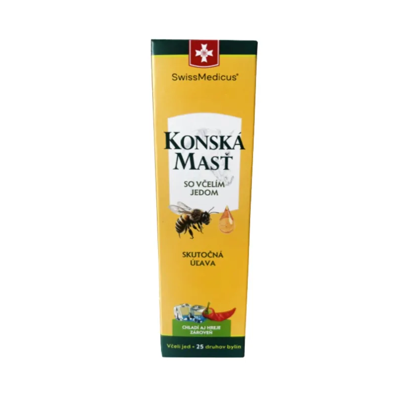SwissMedicus Konská masť so včelím jedom - 75 ml -