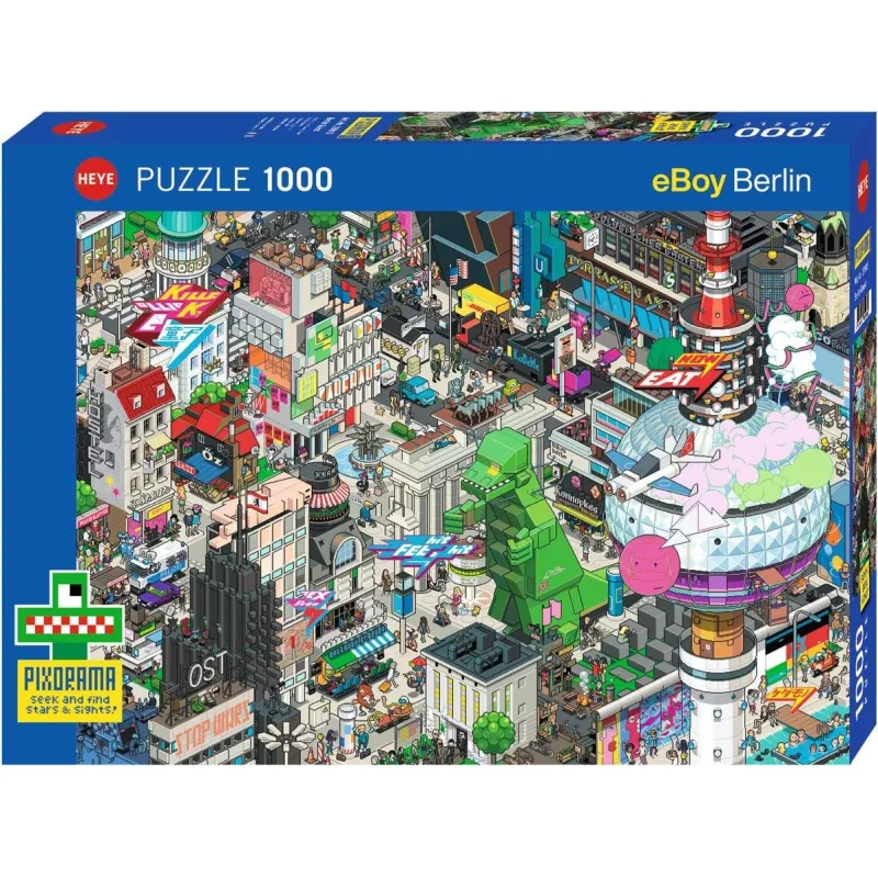 Puzzle Heye 1000 dielikov eBoy - Pixorama: Berlín