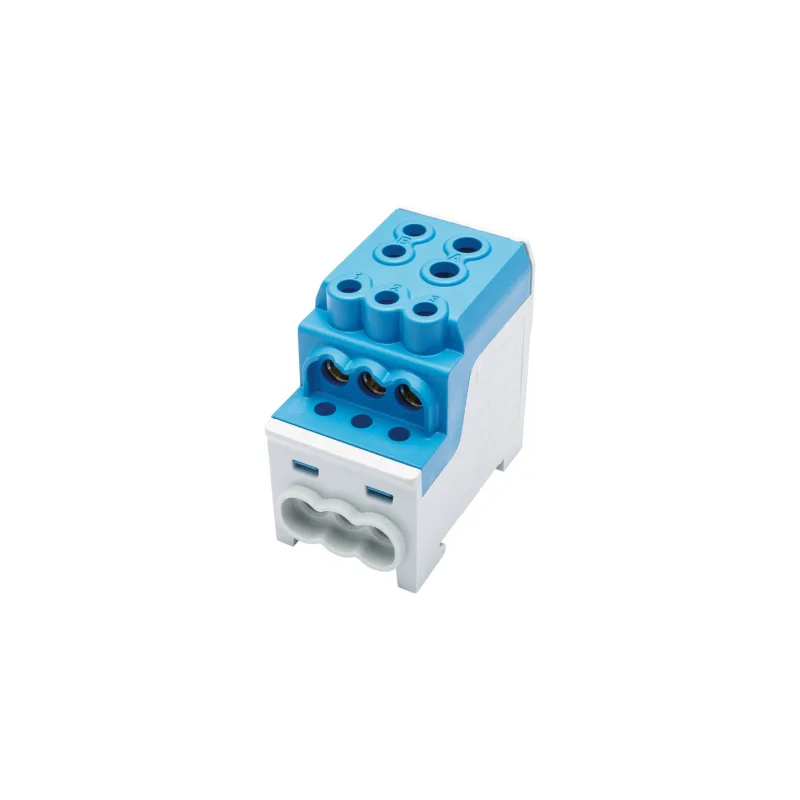 Hora eTec GmbH Rozbočovacia svorka 70mm2 UVB 200 N modrá Cu vstup 1x70mm2 výstup 1x35+6x10mm2