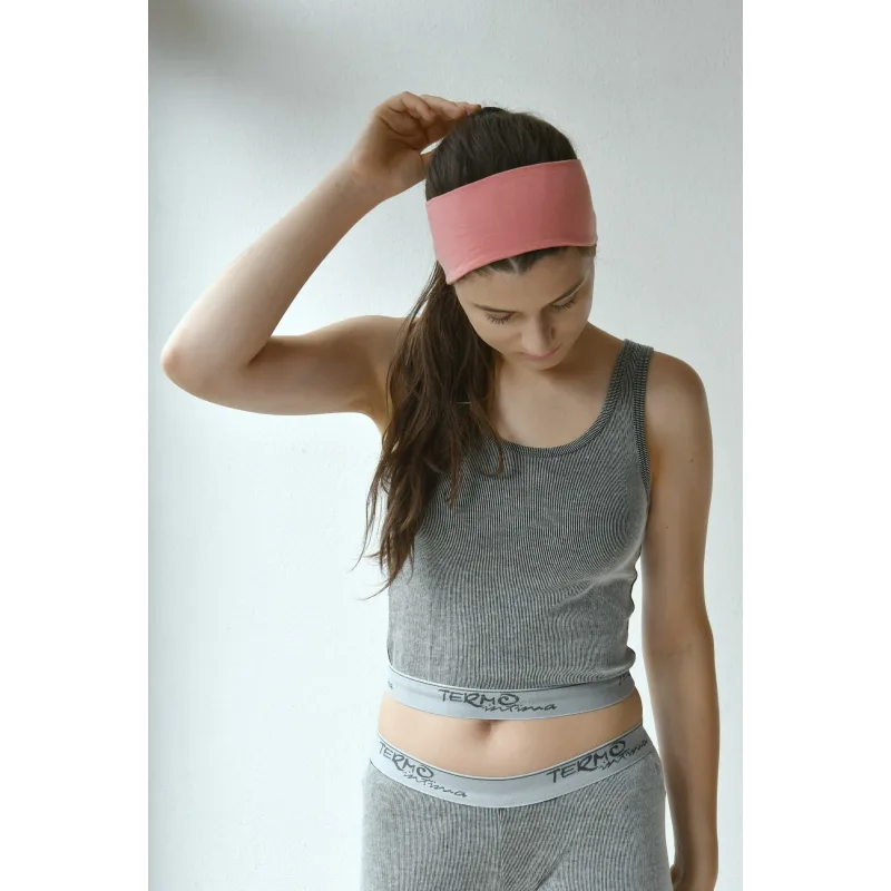 Crop top tielko športové Nika Intima SOFT - M, sivá