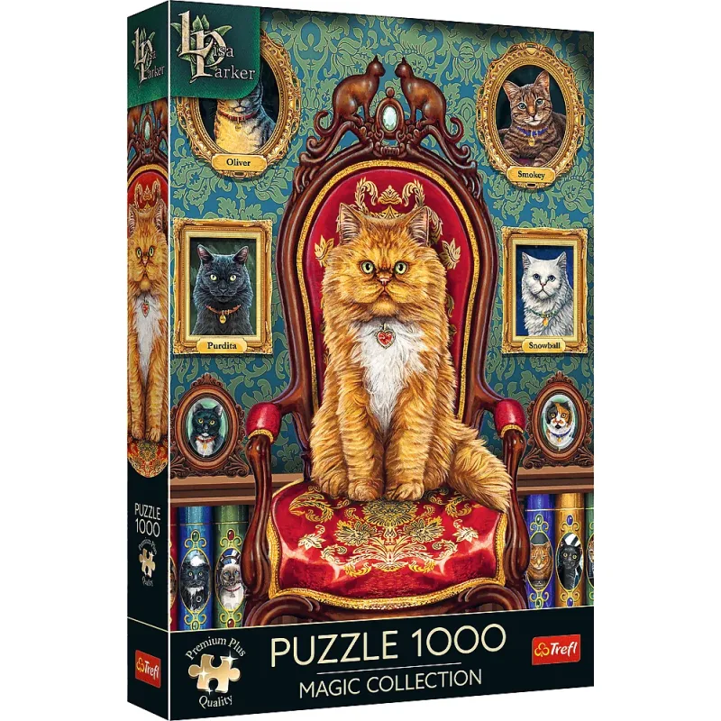 Puzzle Trefl 1000 dielikov Magic Collection: Mačací kráľ