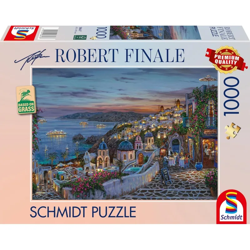 Puzzle Schmidt 1000 dielikov Robert Finale - Západ slnka v Santorini