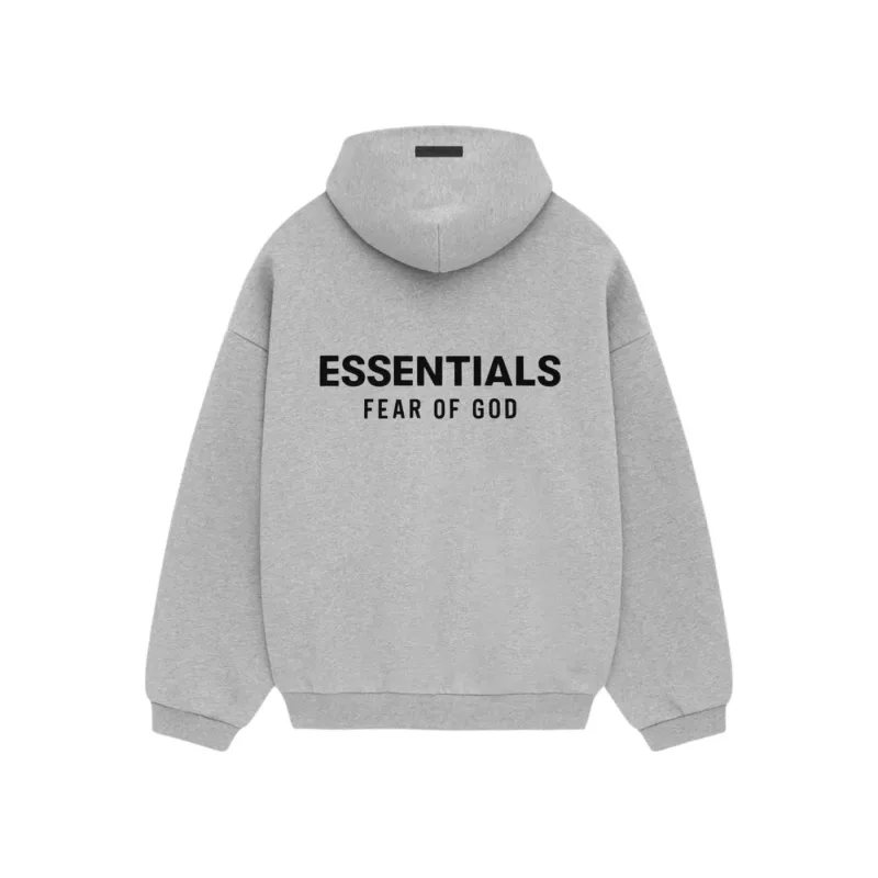 Fear of God Essentials Oversized Fleece Hoodie Light Heather Grey - S