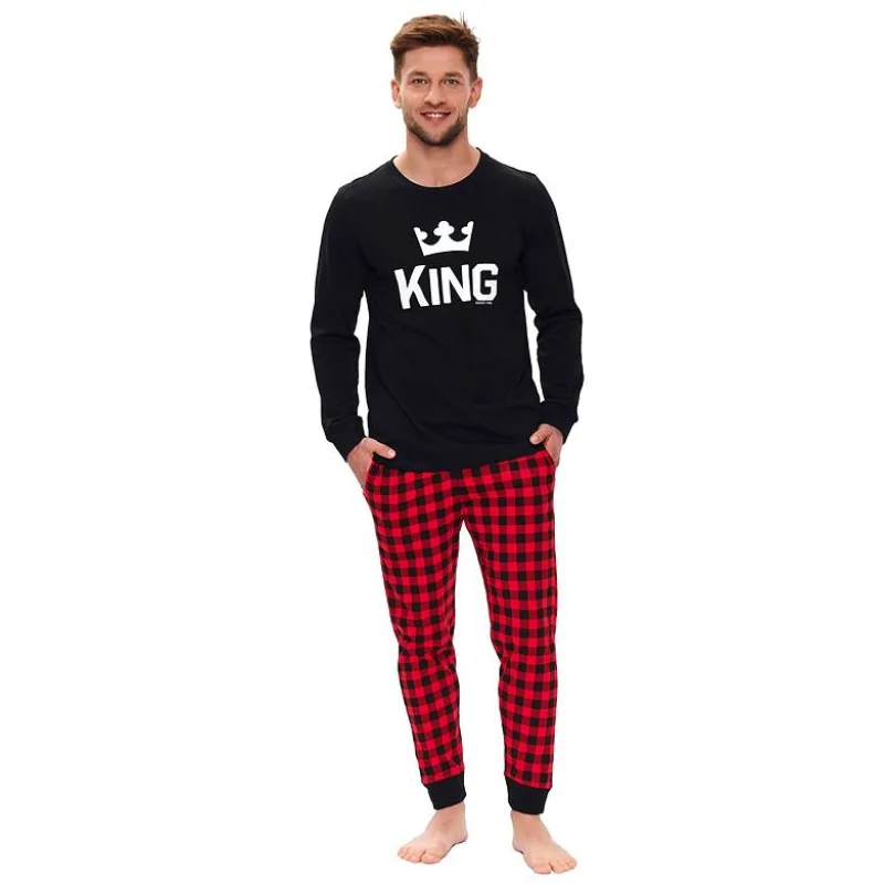 Pánske pyžamo King čierne S