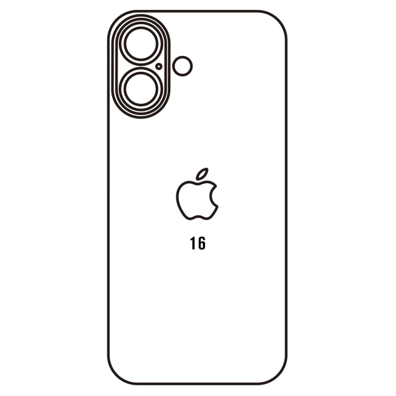 Sunshine iPhone 16 Zadná Hydrogél ochranná fólia Strih: Zadná časť 4, Typ fólie: Číra