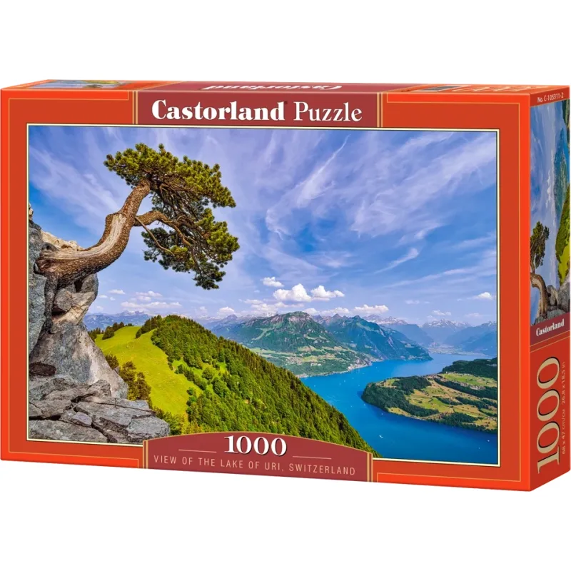 Puzzle Castorland 1000 dielikov Výhľad na jazero Uri, Švajčiarsko