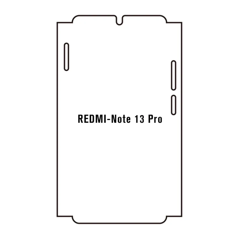 Sunshine Xiaomi Redmi Note 13 Pro 4G Predná Hydrogél ochranná fólia Strih: Predná časť a rám, Typ fólie: Anti-Spy (Privacy)
