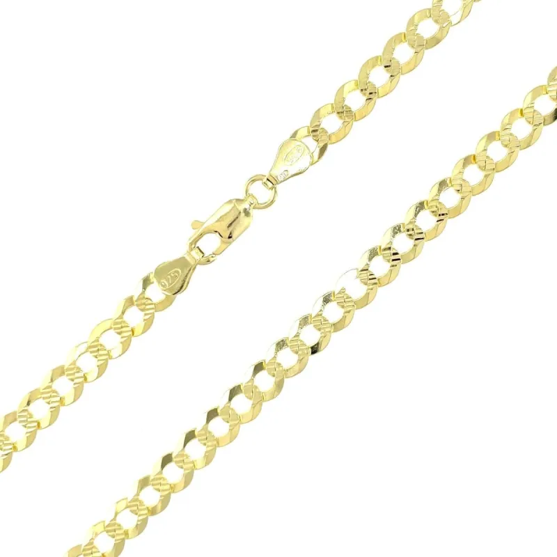 Stříbrný pozlacený náramek PANCR 9 s brusem dĺžka náramku 21cm